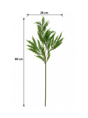 Yılbaşı Dekoru Yapay Yeşil Selvi Çam Dalı 80 cm – Dekoratif Vazo ve Ağaç Süsü  