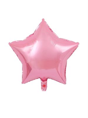 Yıldız Folyo Balon Doğum Günü Parti Balonu Pembe 18 inc- 45 cm
