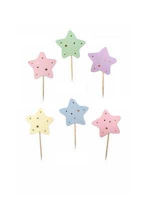 Yıldız Kürdan Makaron Renkler 10Lu