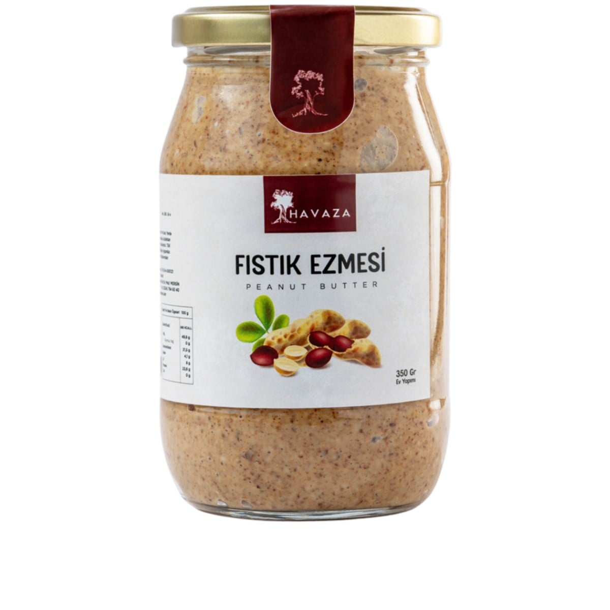 Şekersiz Ev Yapımı Doğal Fıstık Ezmesi 350 gr.