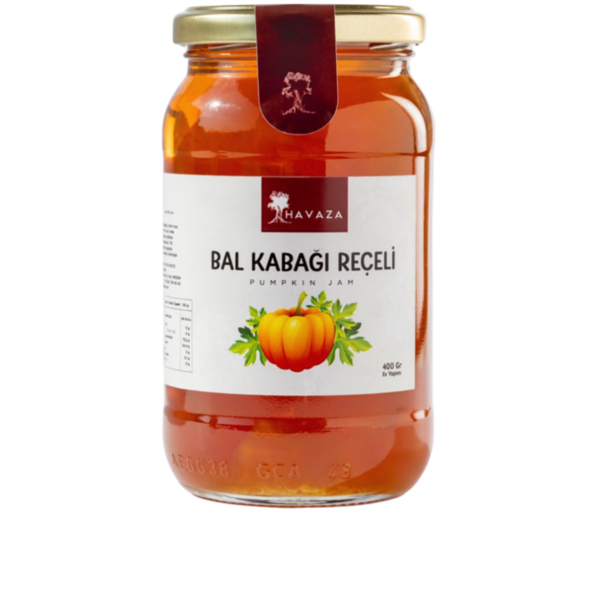Bal Kabağı Reçeli 400 G (Çıtır,Ev Yapımı,%100 Doğal)
