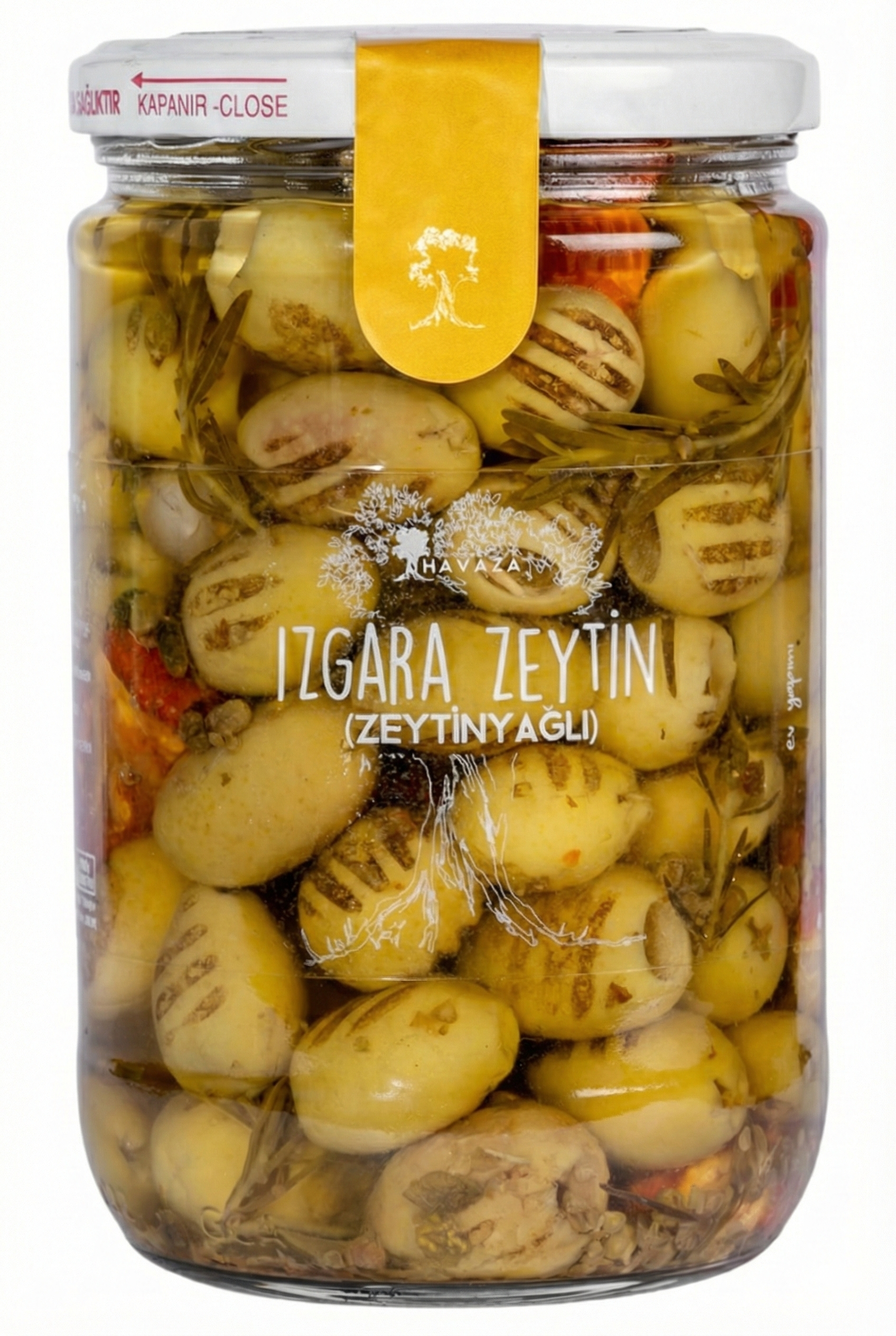 Izgara Yeşil Zeytin 720 Gr. (Kuru Domatesli,Kekikli,Sarımsaklı)