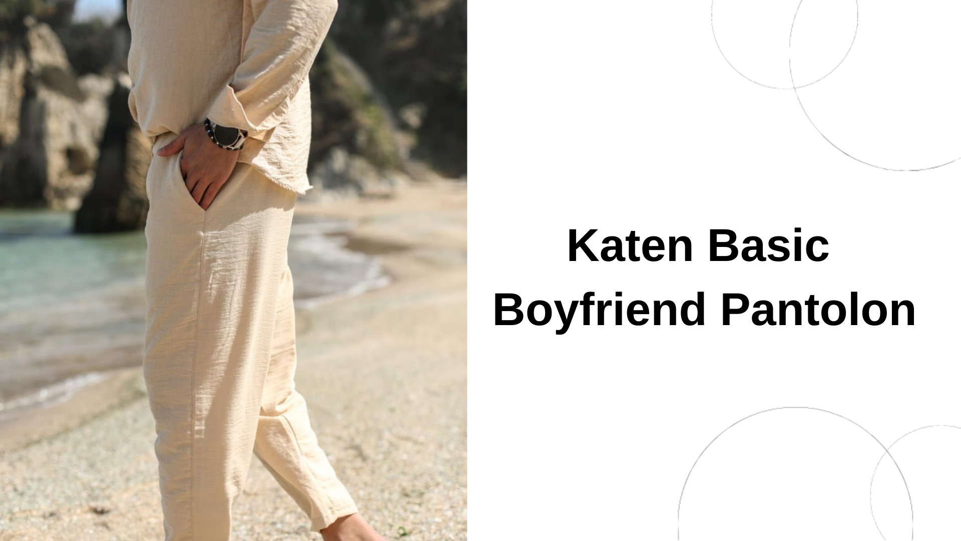 Katen Basic Boyfriend Pantolon