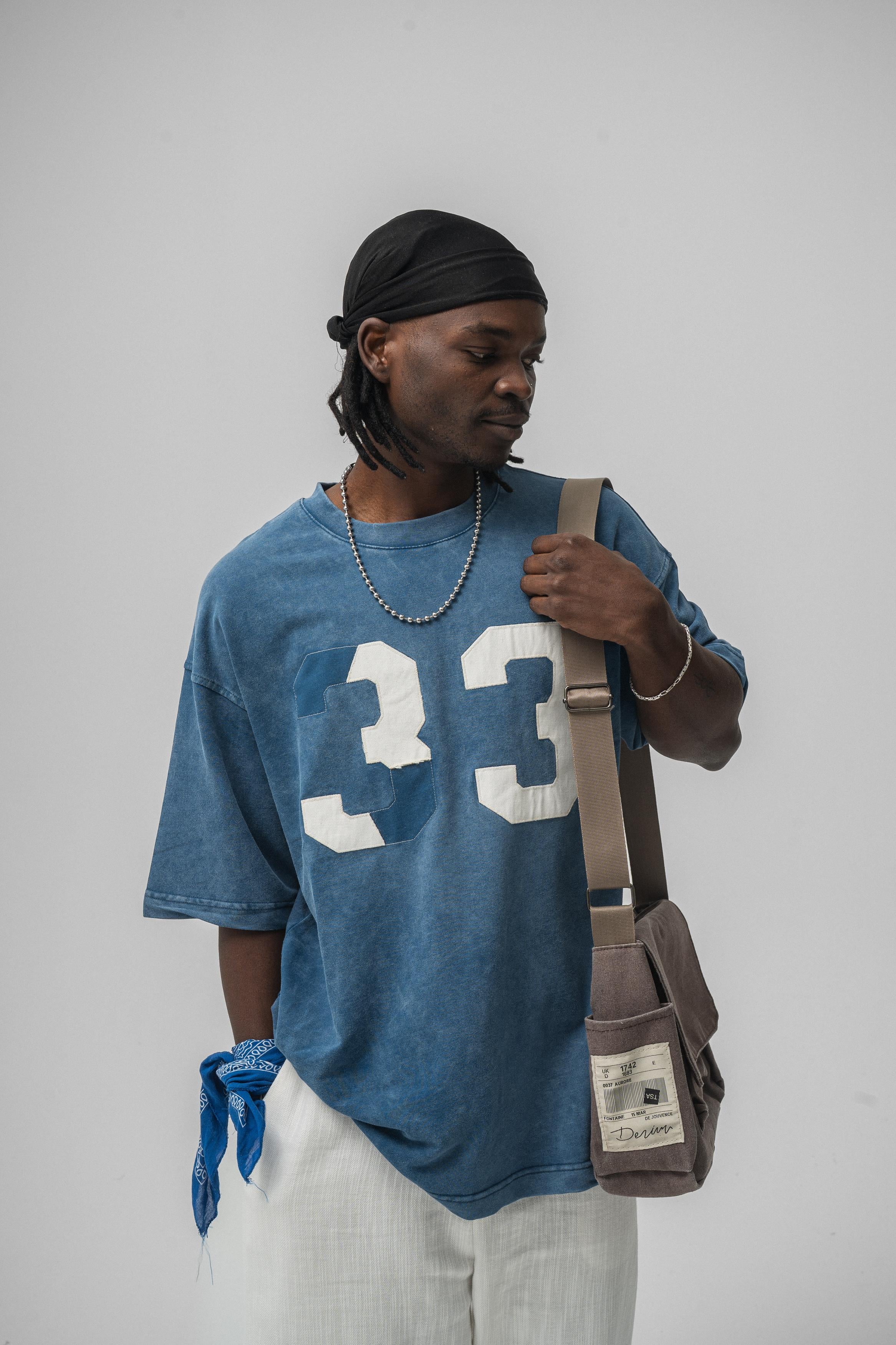 33 Oversize T-Shirt İndigo