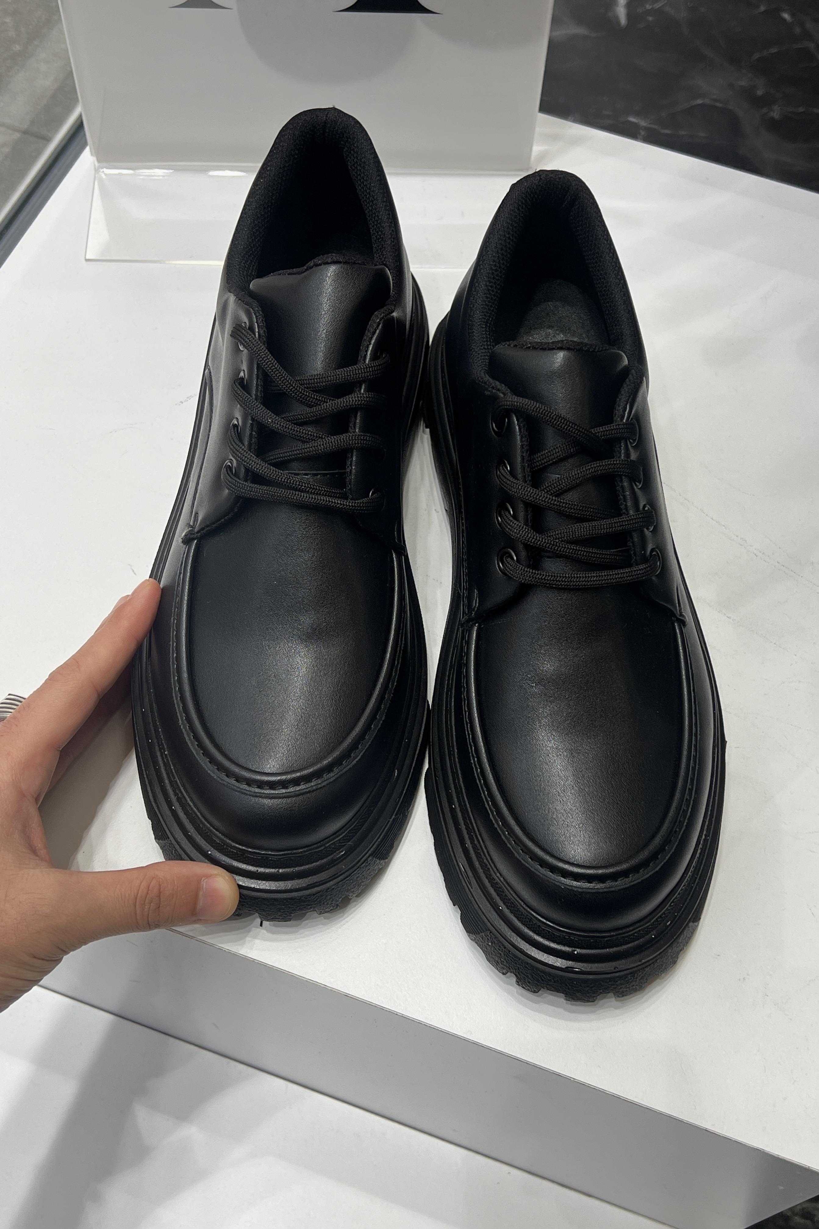 Bağlamalı Makosen  Ayakkabı Siyah