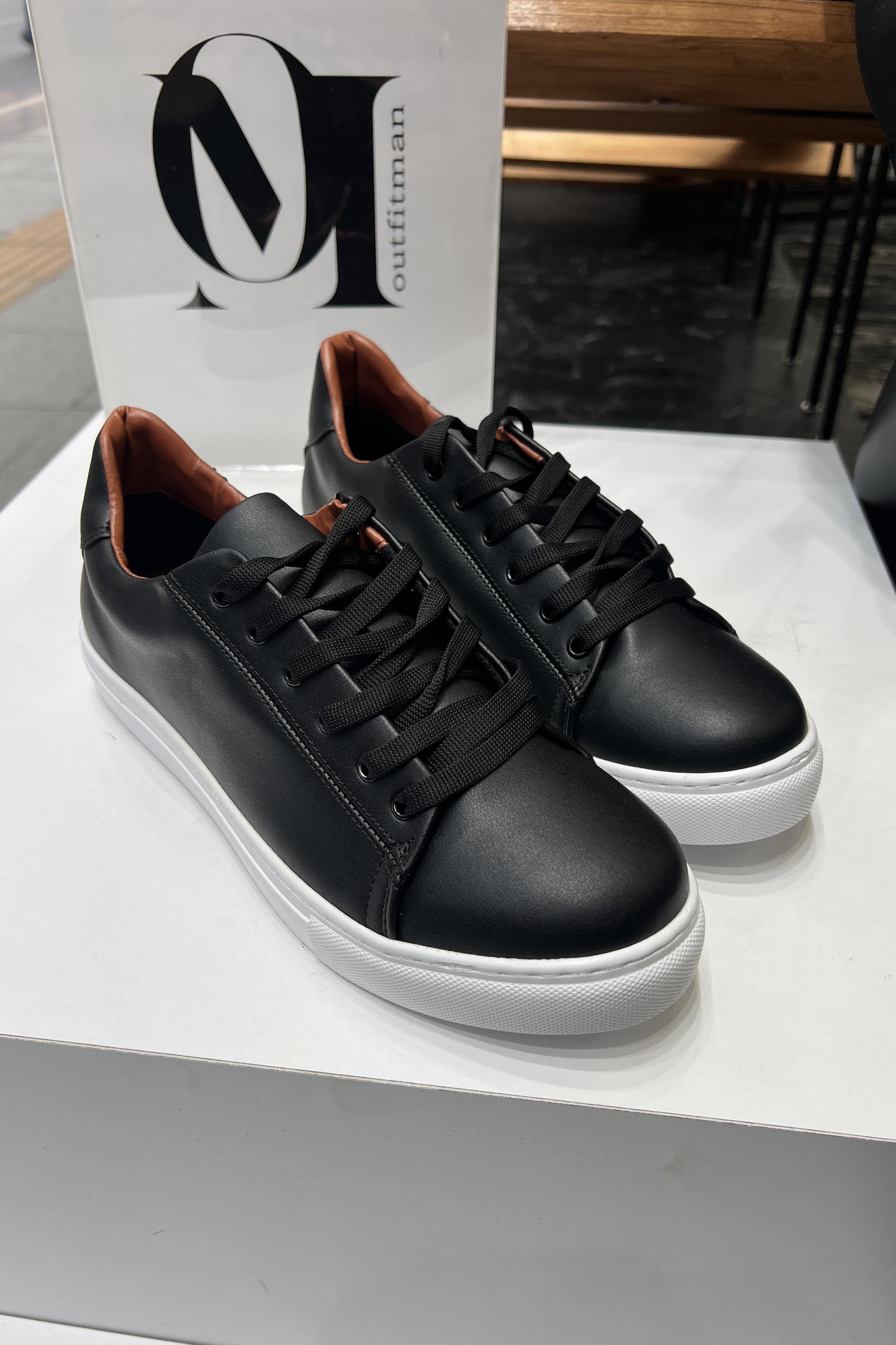 Basic Ayakkabı Siyah Beyaz