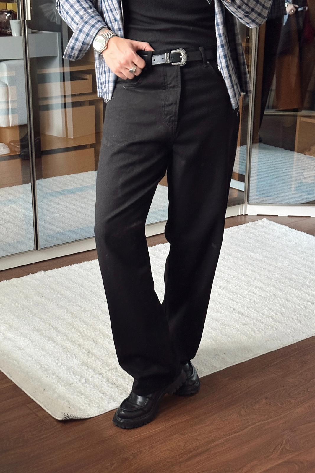 Basic Baggy Jean Siyah