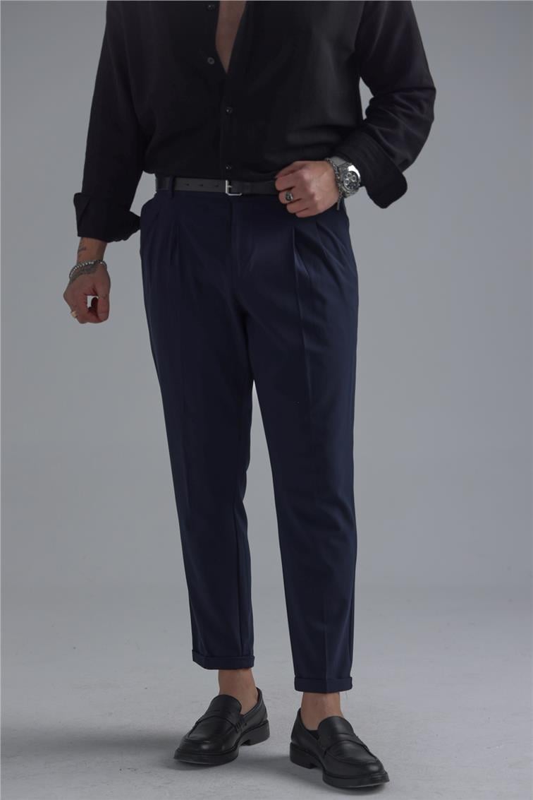 Basic Klasik Kalem Pantolon Lacivert