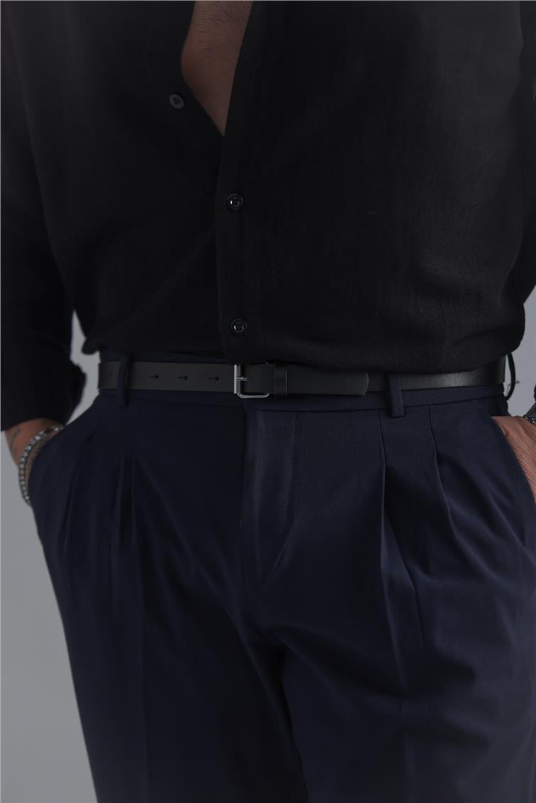 Basic Klasik Kalem Pantolon Lacivert