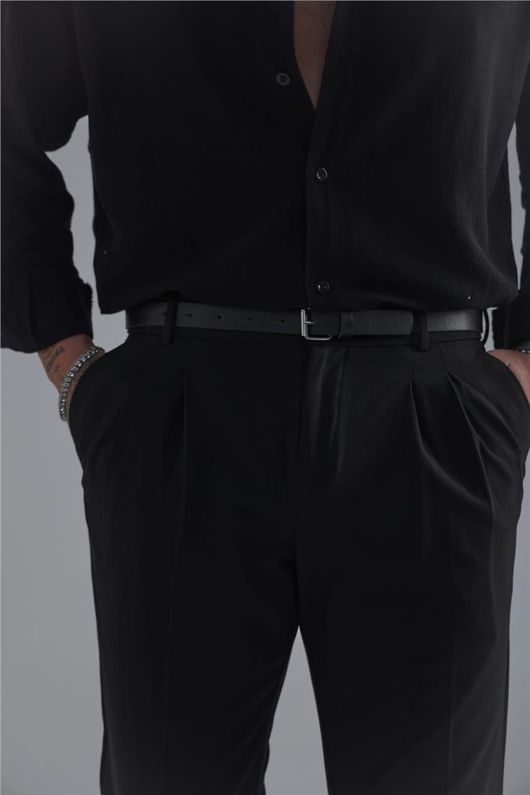 Basic Klasik Kalem Pantolon Siyah