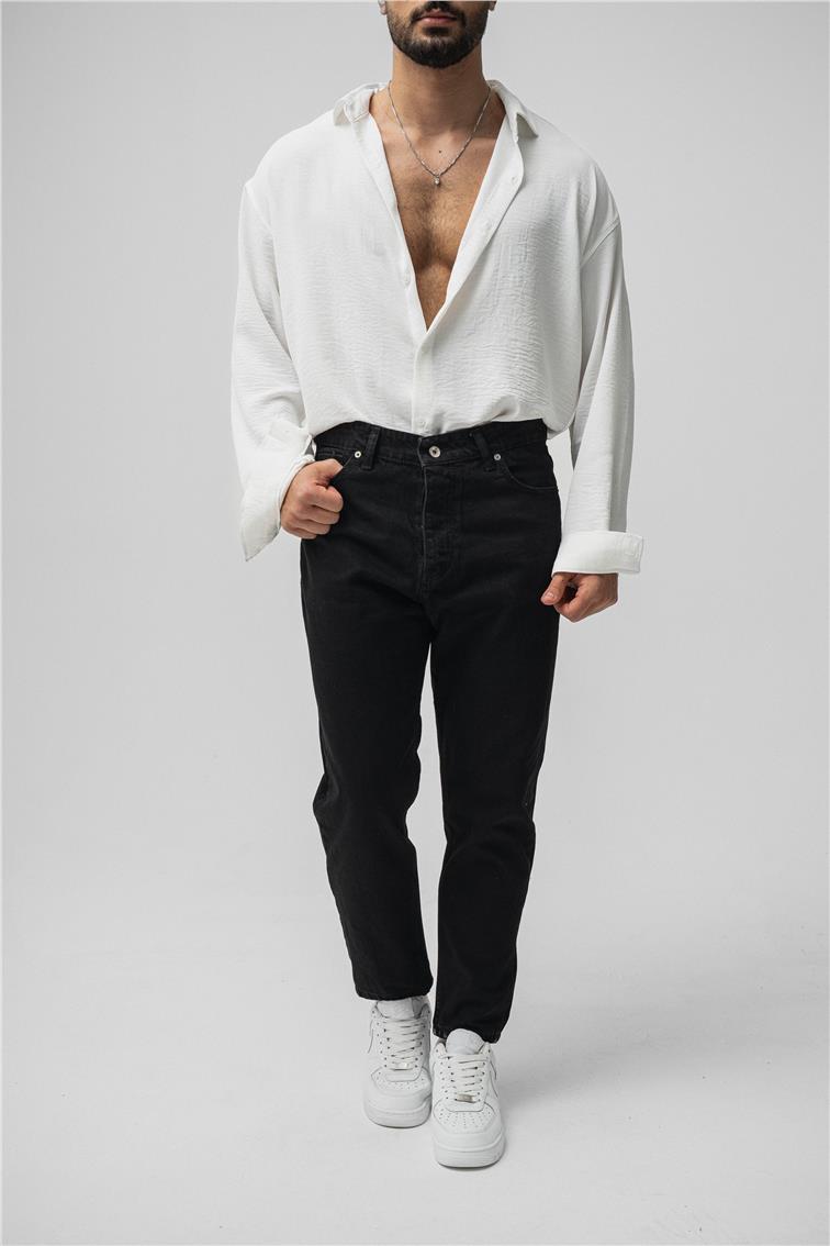 Basıc Mom Jean Siyah