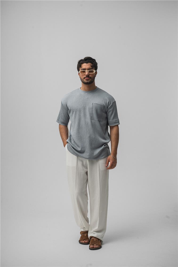 Cepli Basic Oversize T-Shirt Gri