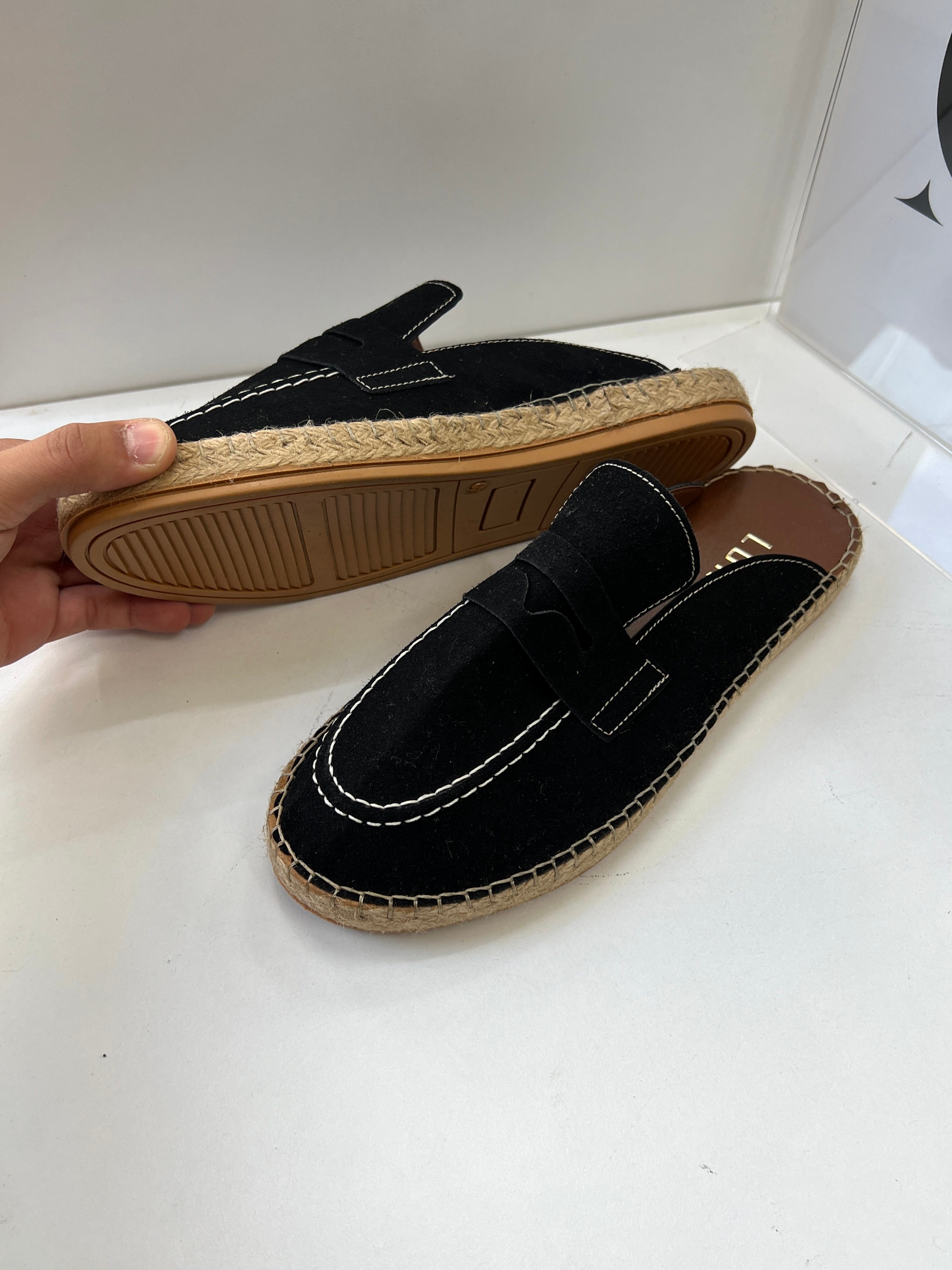Espadril Kapalı Terlik Siyah