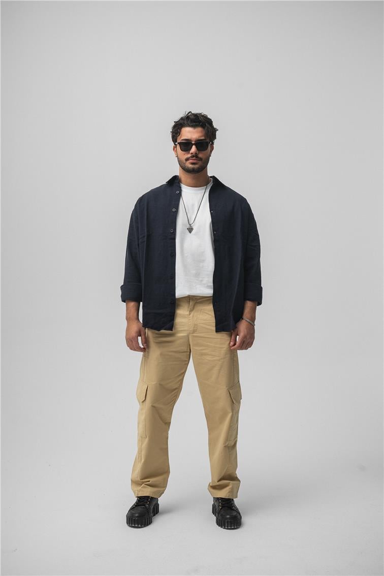 Kargo Cep Baggy Pant. Camel