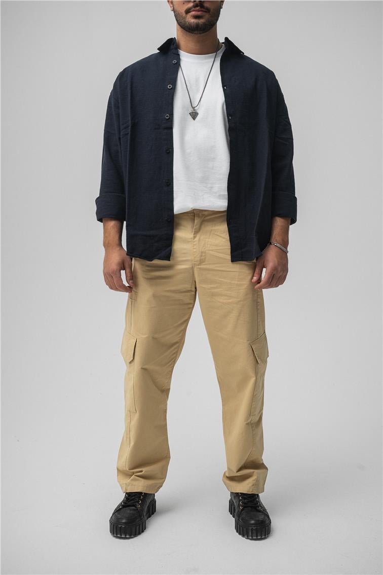 Kargo Cep Baggy Pant. Camel