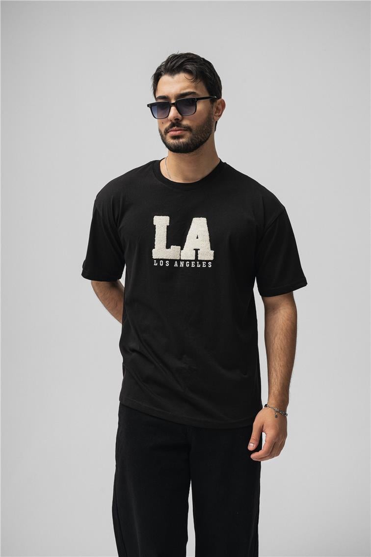 LosAngeles Oversize T-Shirt Siyah