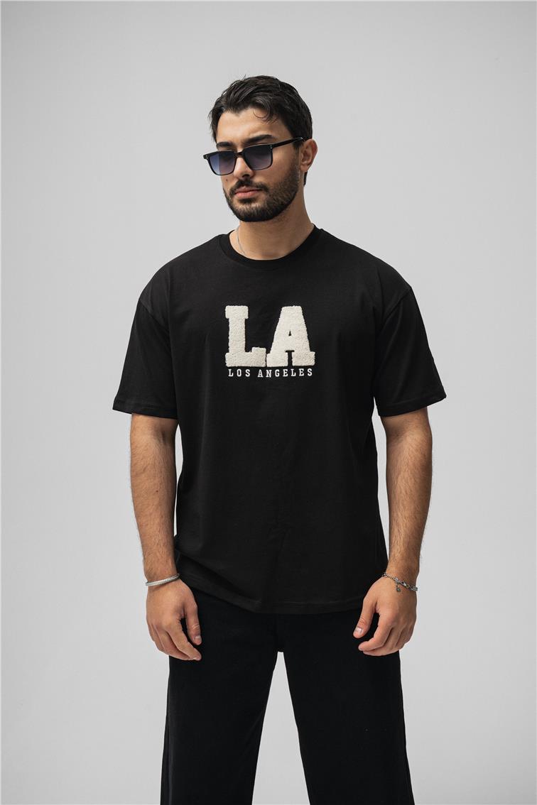 LosAngeles Oversize T-Shirt Siyah