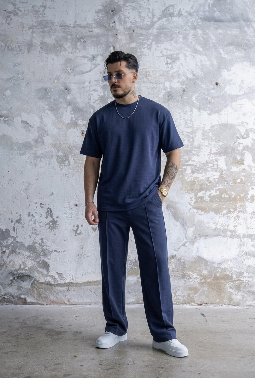 Oysho oversize takım Lacivert