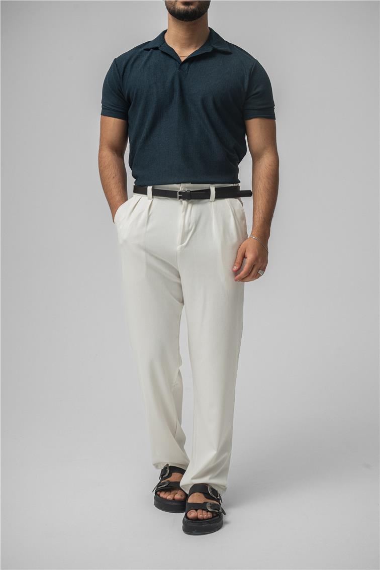 Polo Yaka Basic T-Shirt İndigo