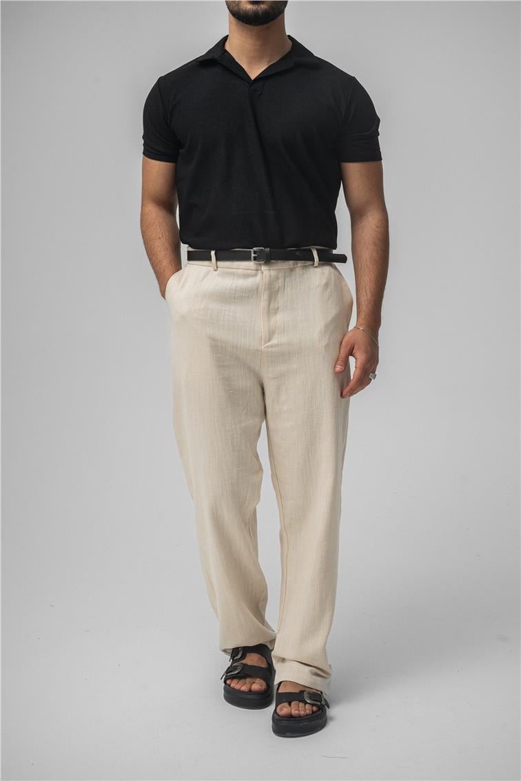 Polo Yaka Basic T-Shirt Siyah