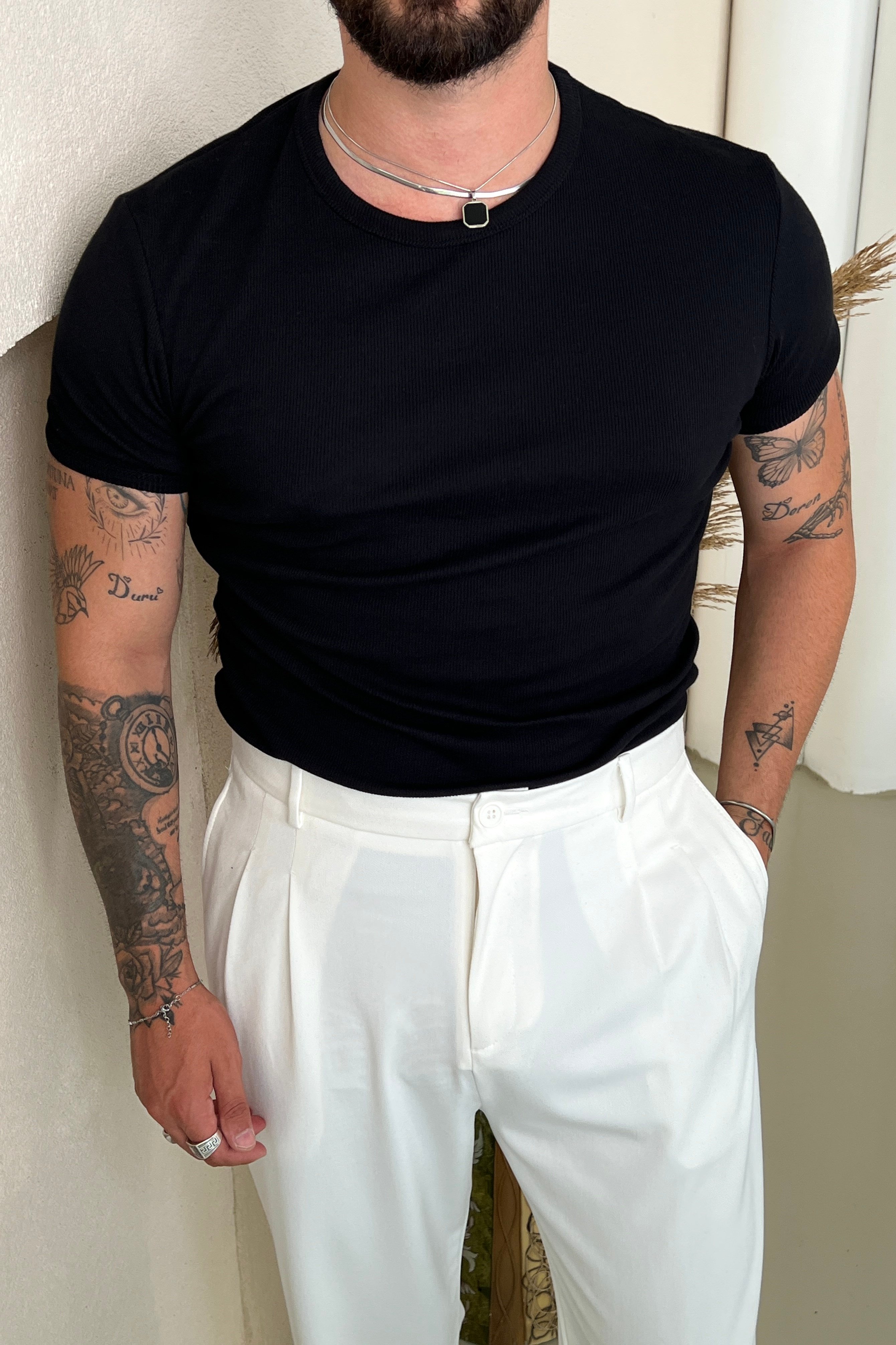 Ribana  Fit Tshirt Siyah