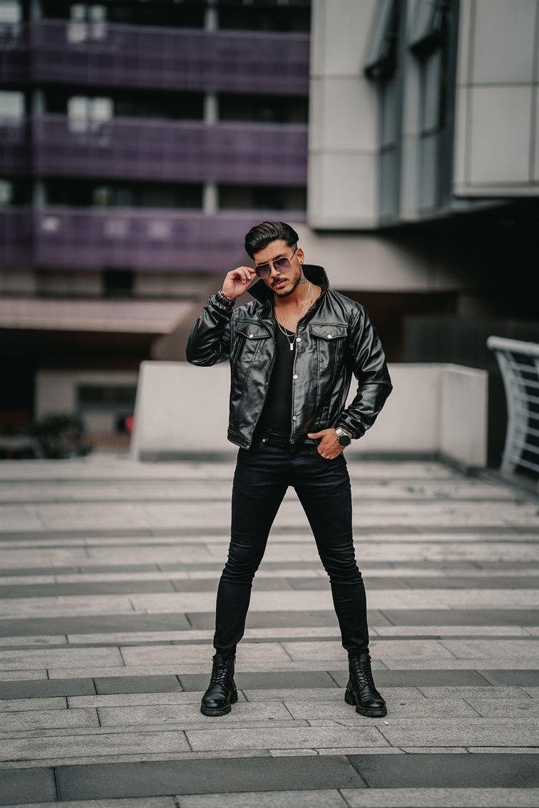 Vintage Fit Deri Ceket