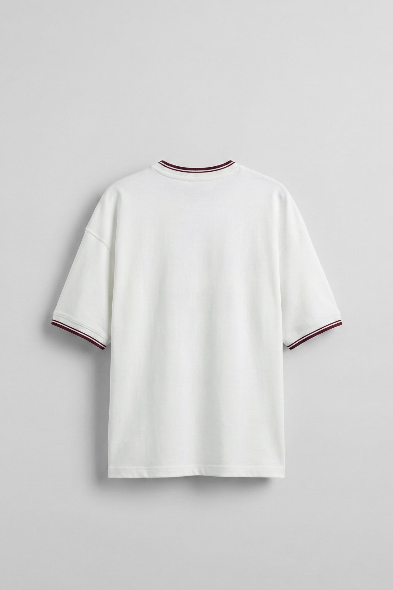 WAVENESS Nakışlı Oversize Tshirt Beyaz