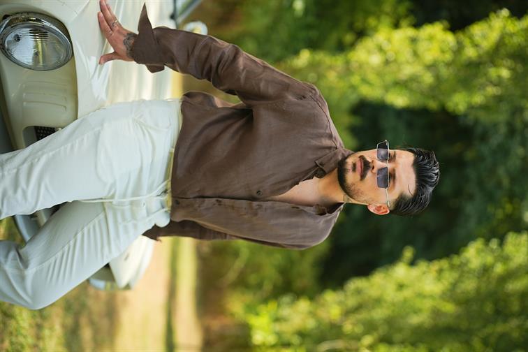 %100 Linen Oversize Gömlek Kahve