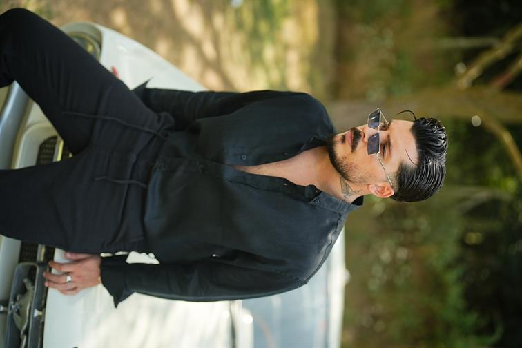 %100 Linen Oversize Gömlek Siyah