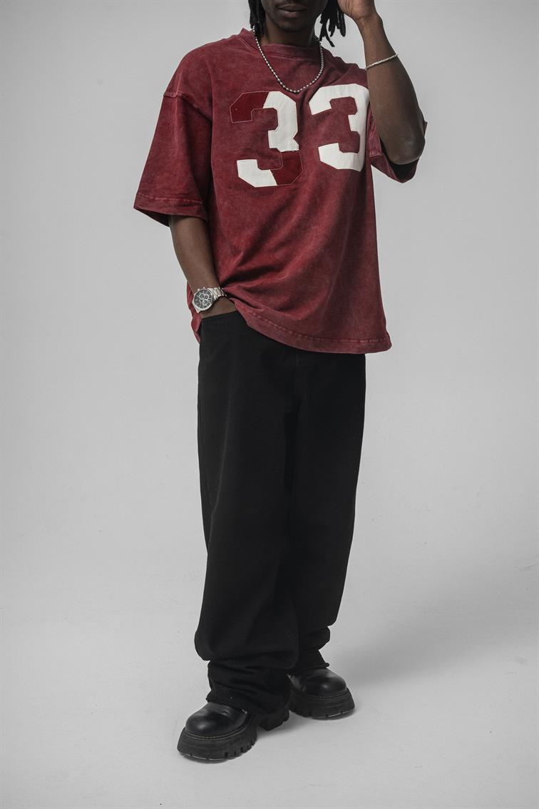 33 Oversize T-Shirt Bordo
