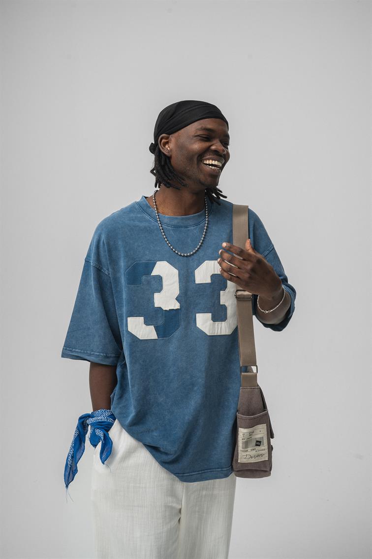 33 Oversize T-Shirt İndigo