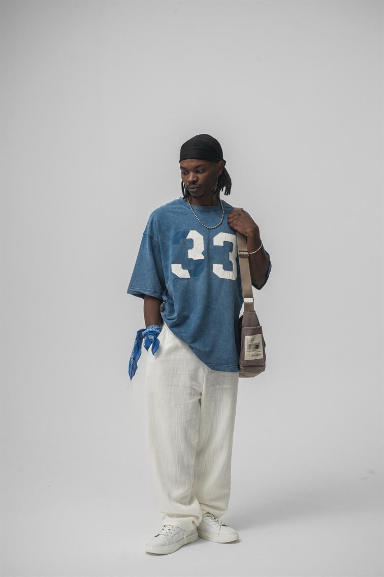 33 Oversize T-Shirt İndigo