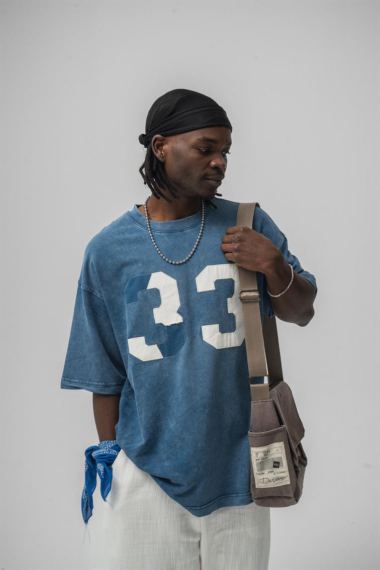 33 Oversize T-Shirt İndigo