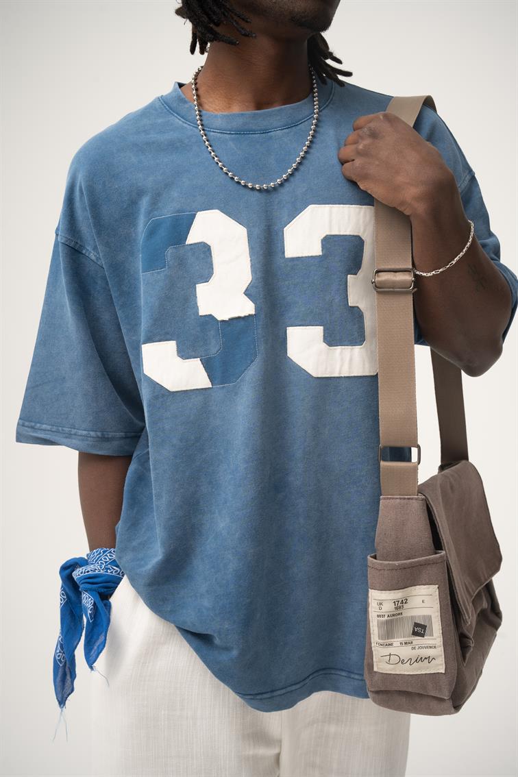 33 Oversize T-Shirt İndigo