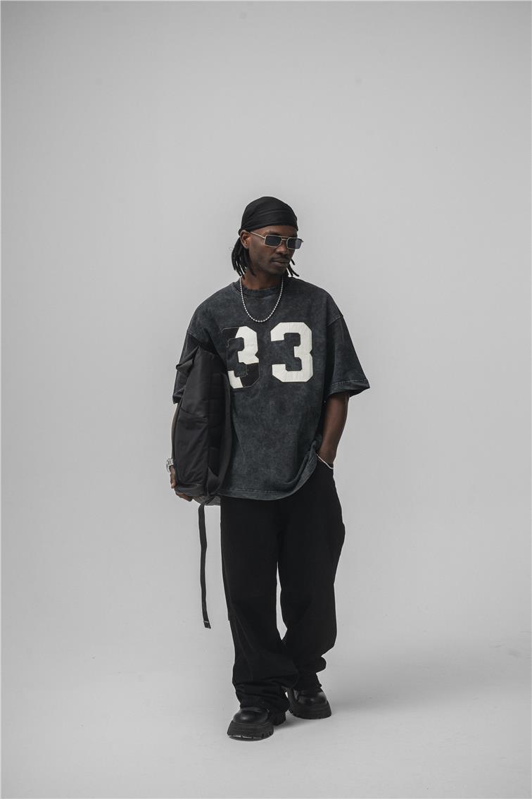 33 Oversize T-Shirt Siyah