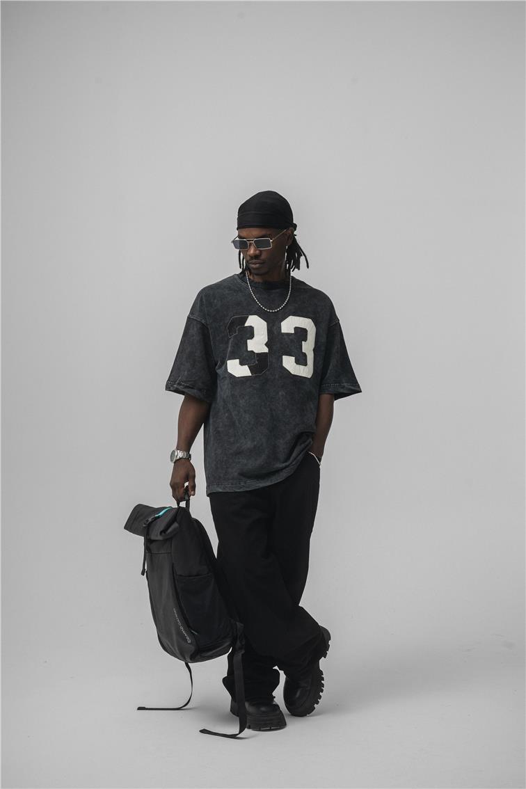33 Oversize T-Shirt Siyah
