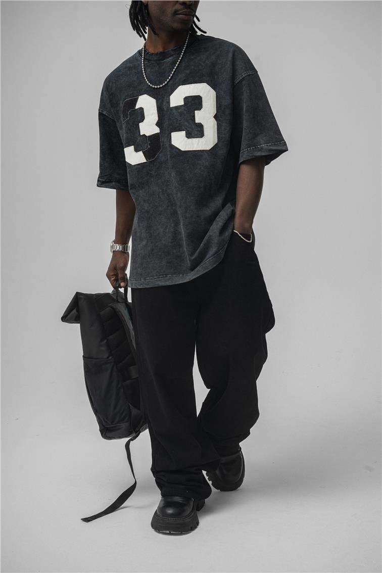 33 Oversize T-Shirt Siyah
