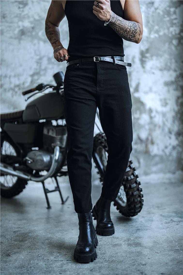 Basic Boyfriend Jean Siyah