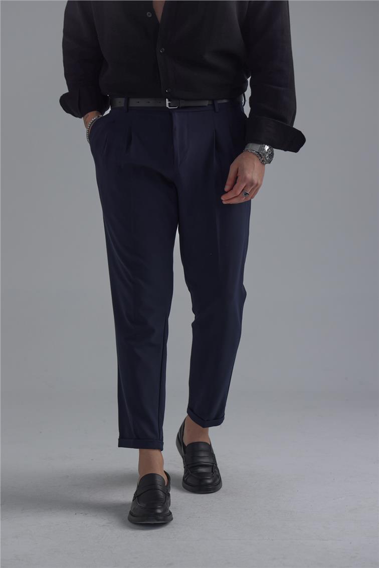 Basic Klasik Kalem Pantolon Lacivert