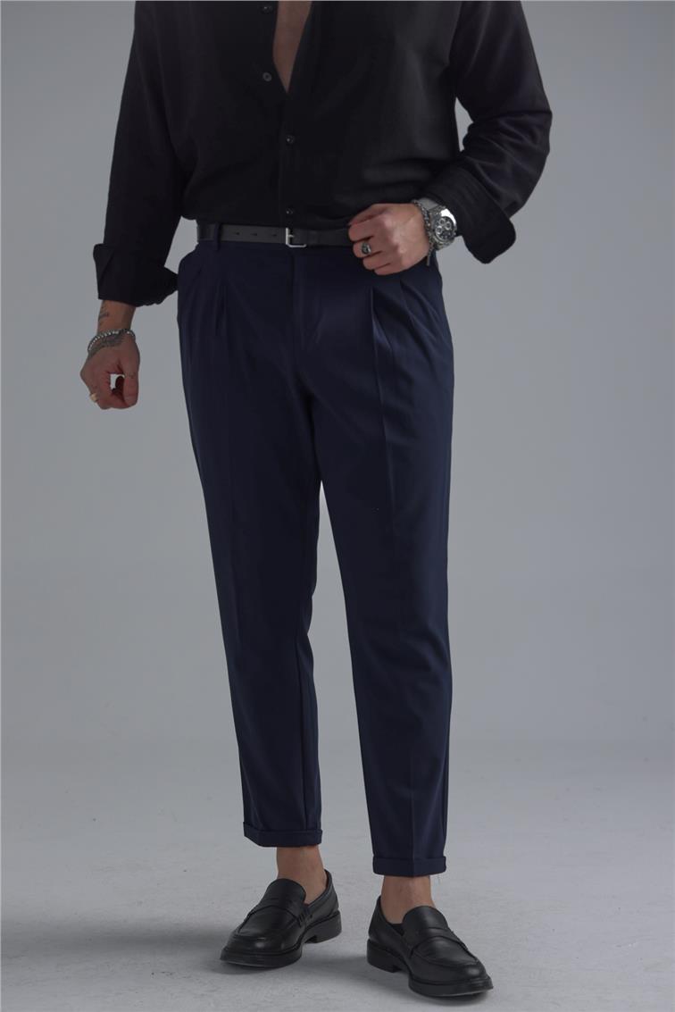 Basic Klasik Kalem Pantolon Lacivert
