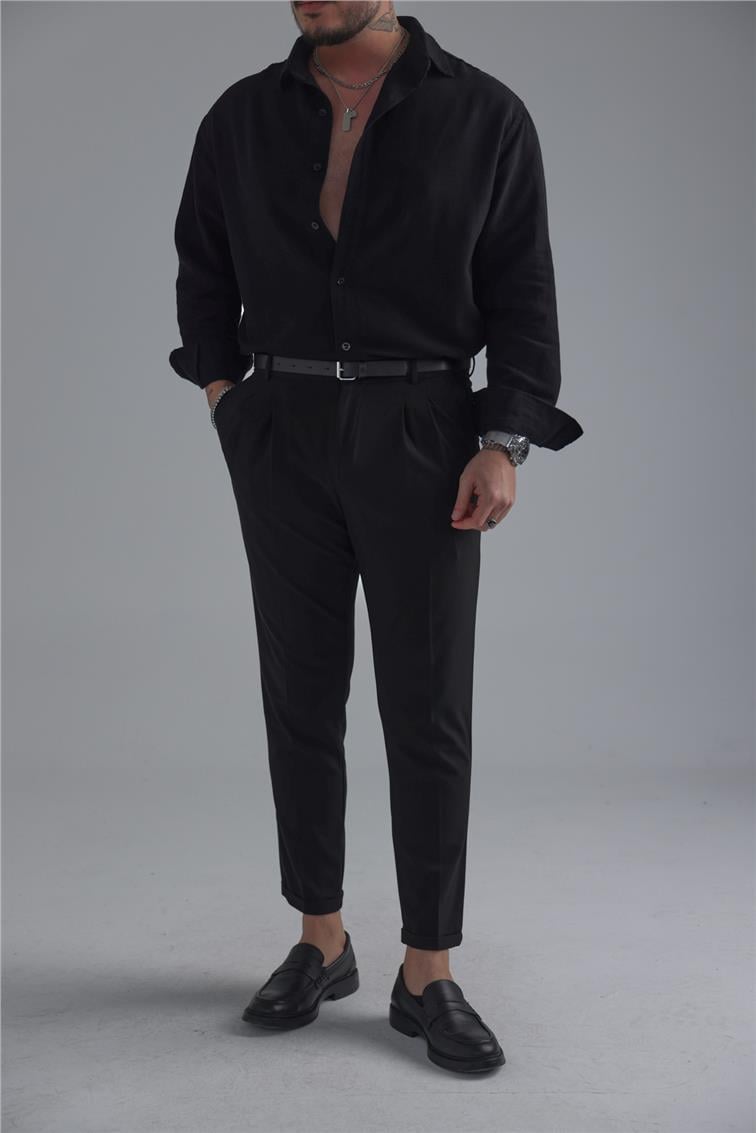 Basic Klasik Kalem Pantolon Siyah
