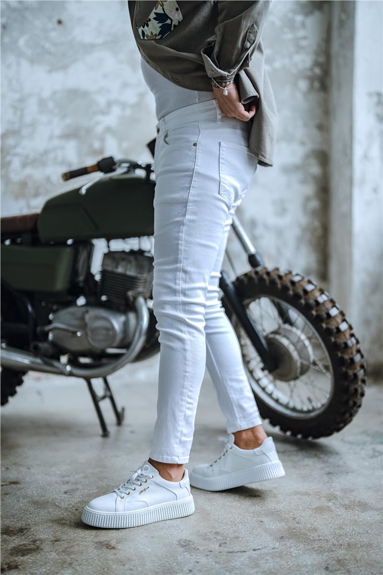 Basic Skinny Jean Beyaz