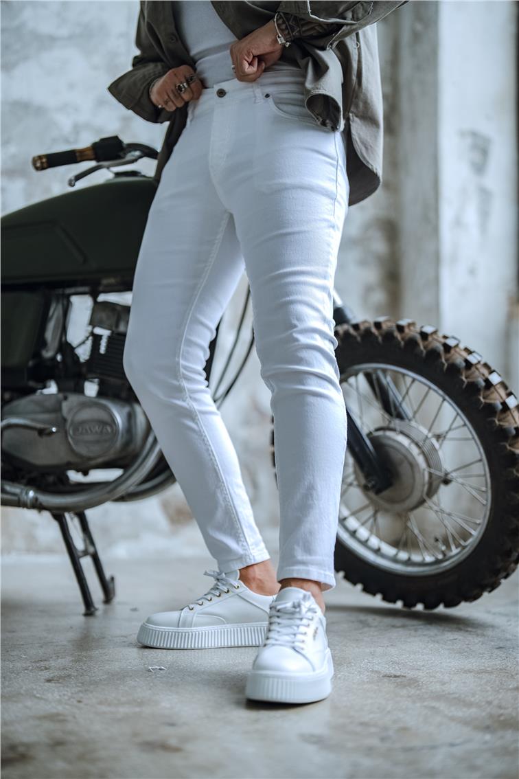 Basic Skinny Jean Beyaz