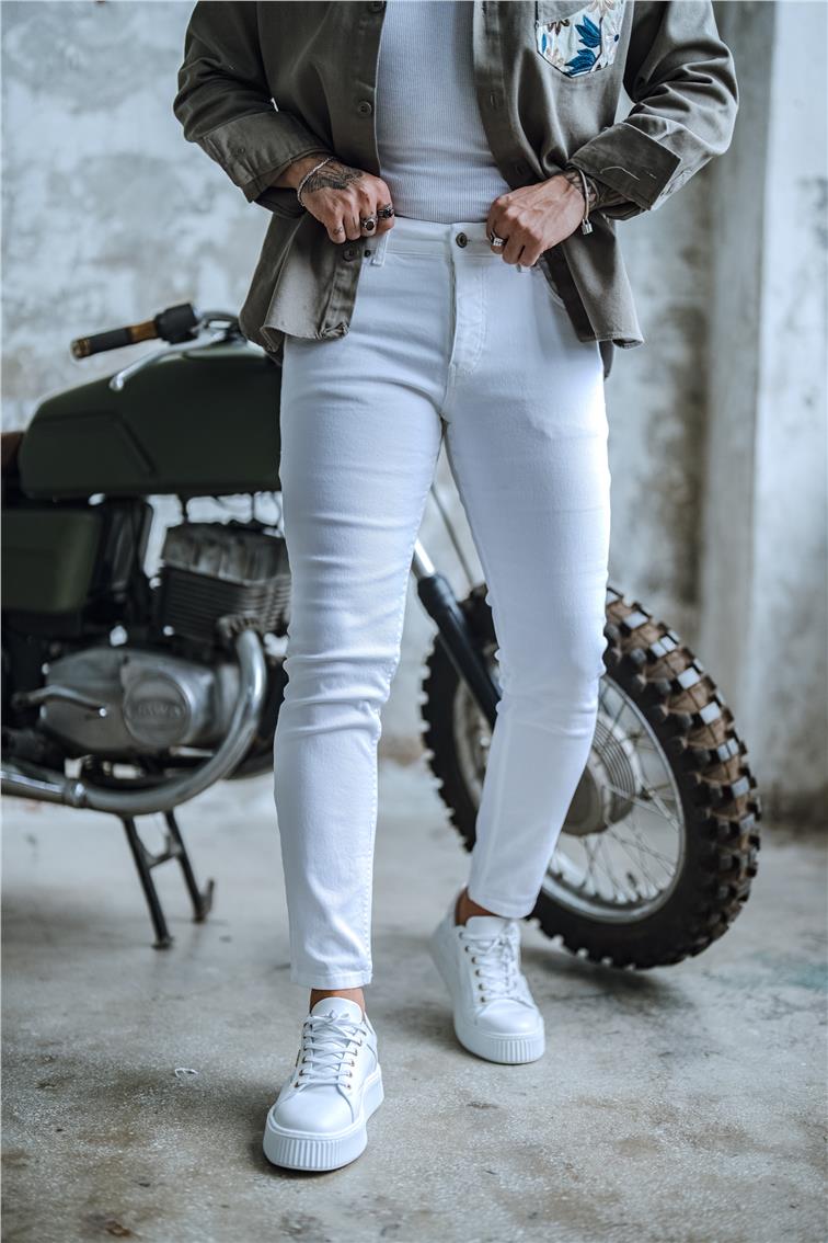 Basic Skinny Jean Beyaz