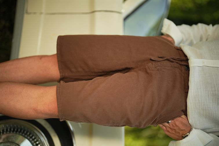 Bermuda Bol Kalıp Şort Kahve