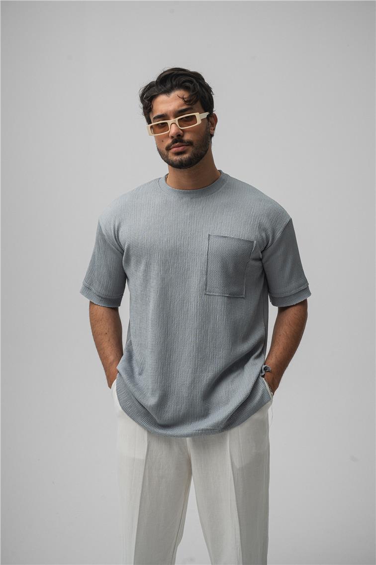 Cepli Basic Oversize T-Shirt Gri