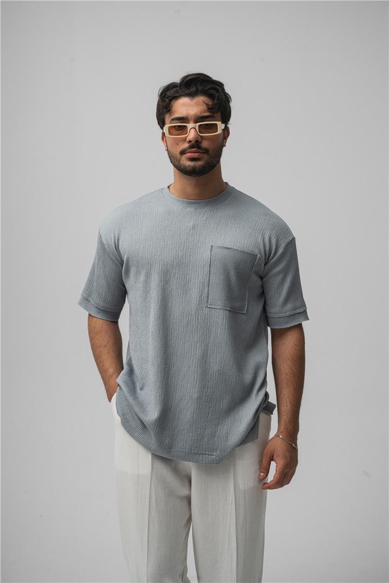 Cepli Basic Oversize T-Shirt Gri