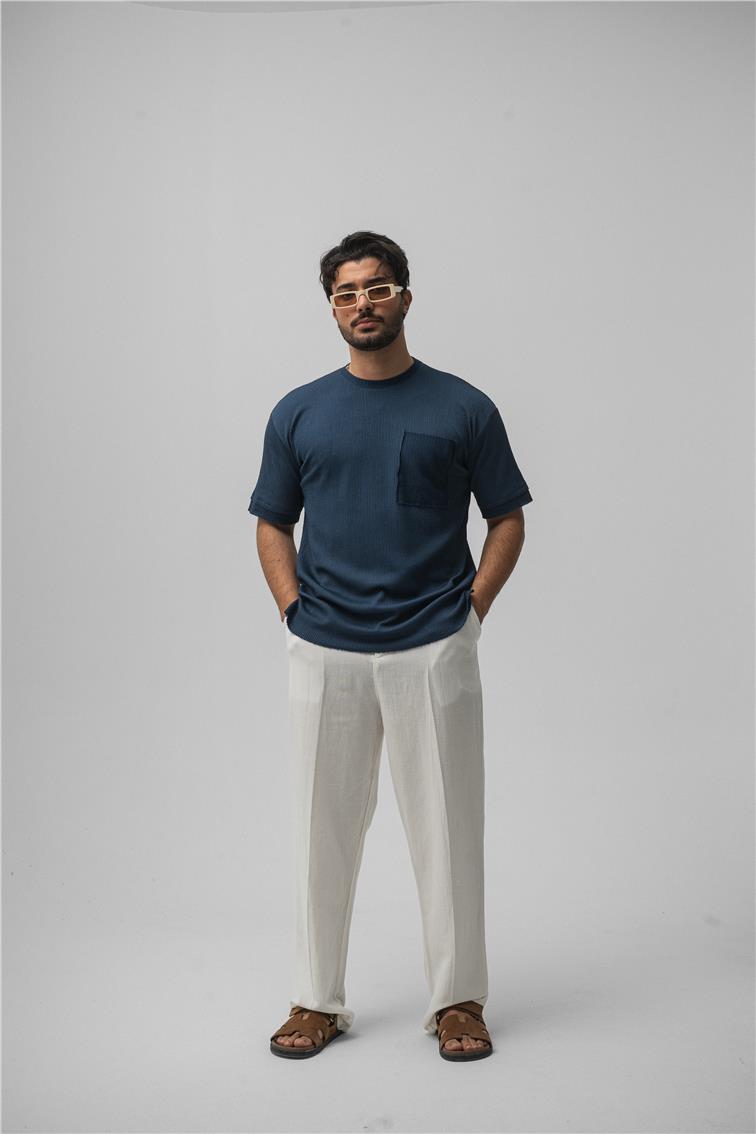 Cepli Basic Oversize T-Shirt İndigo
