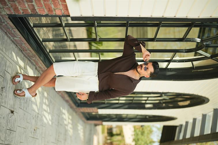 Cepsiz Müslin Oversize Gömlek Kahve