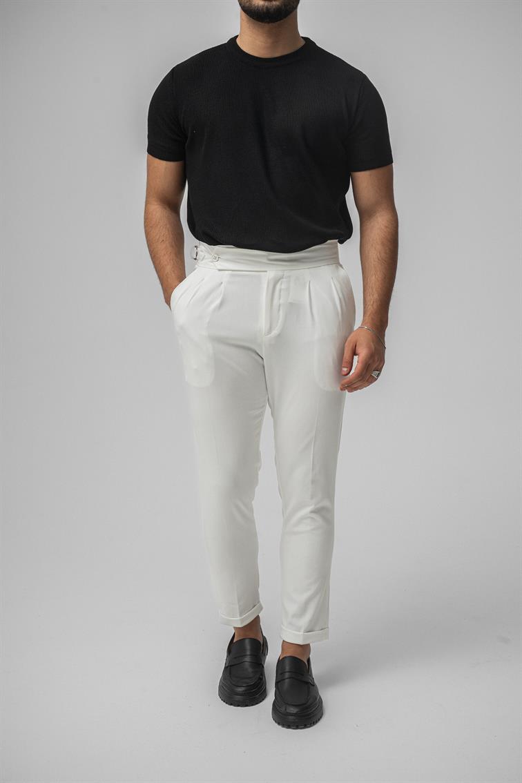 Dar Kalıp Örme T-Shirt Siyah